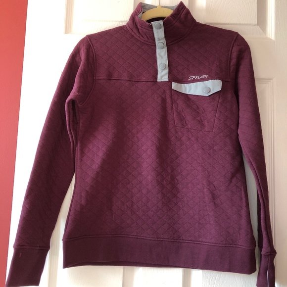 Spyder Jackets & Blazers - SPYDER Women's Diamond Quilted Ski Pullover sz M